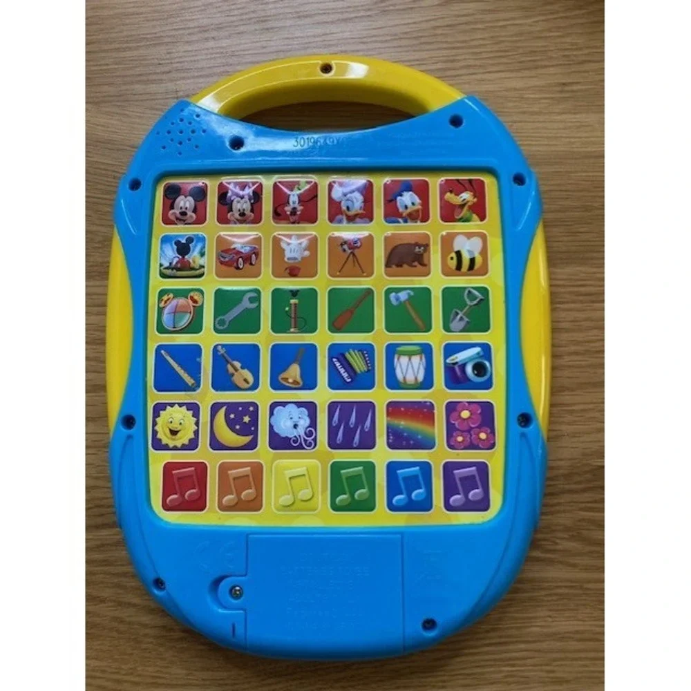 Disney Mickey Mouse My First Smart Pad Kids OS Blue Good Double Sided Learning